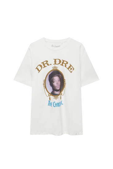 טי שירט של Dr. Dre בצבע לבן
