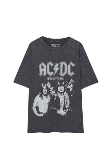 T-Shirt AC/DC im Washed-Look Highway to Hell