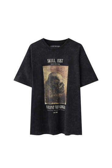Van Gogh skull T-shirt
