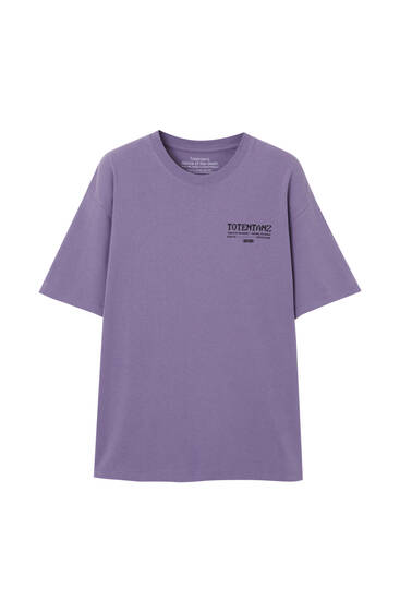 Μοβ μπλούζα με νεκροκεφαλή
