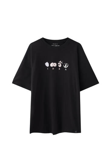 T-shirt with contrast graphic