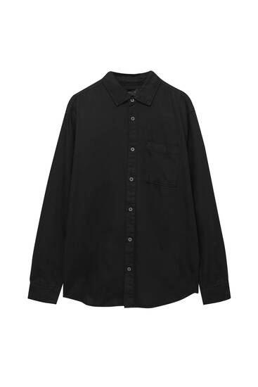 Μακρυμάνικο πουκάμισο από ίνα κάνναβης P&B Black Label