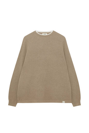 Round neck sweater with vest - PULL&BEAR