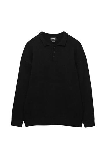 P&B Black Label soft knit polo shirt