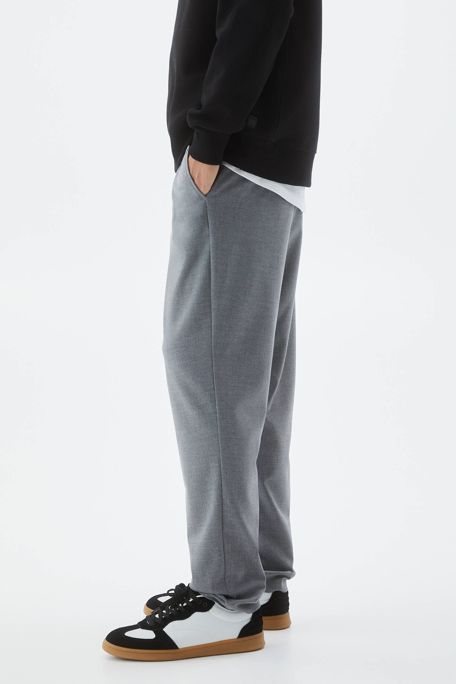 Pull & Bear Elastik belli özel dikim slim pantolon. 5