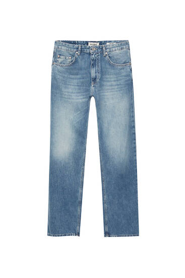 Jeans wide leg cinco bolsillos