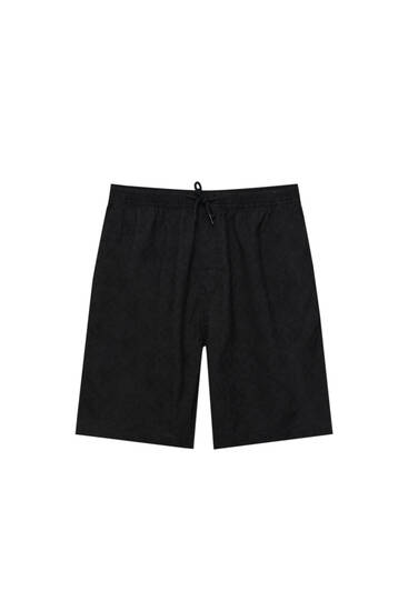 Embroidered Bermuda shorts