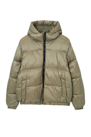 Basic water-repellent puffer jacket