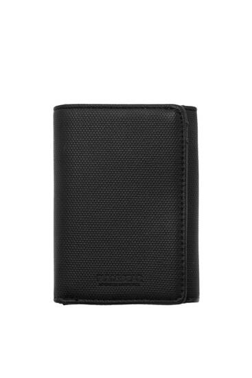 Black three-piece wallet