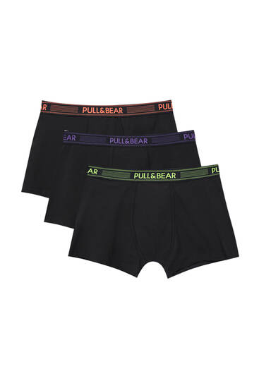 3-pack of neon waistband boxers