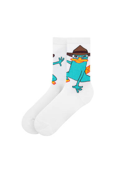 Pair of Perry the Platypus socks