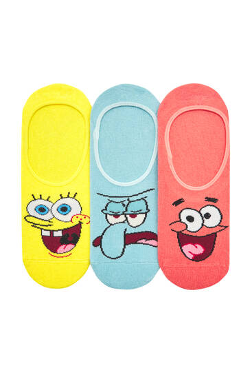 Pack of no-show SpongeBob socks
