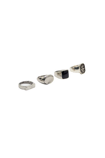 4-pack of swallow signet rings