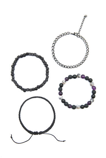 Pack 4 bracelets perles