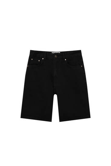 Mens black sale bermuda shorts