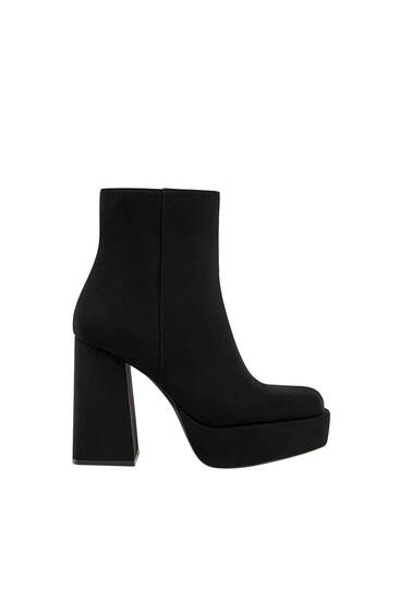 heel ankle boots - pull&bear