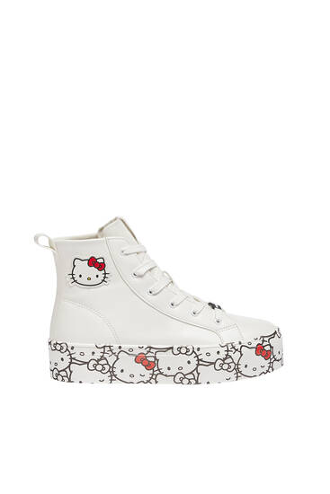 Hello Kitty high-top trainers