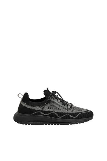 Knit fabric trainers - PULL&BEAR