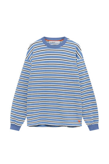 Blaues Shirt mit Streifen – Limited Edition