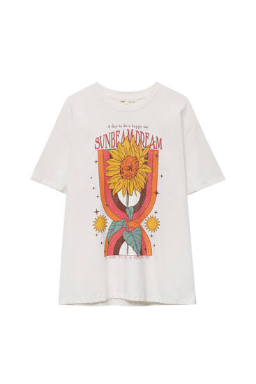Sunflower graphic T-shirt