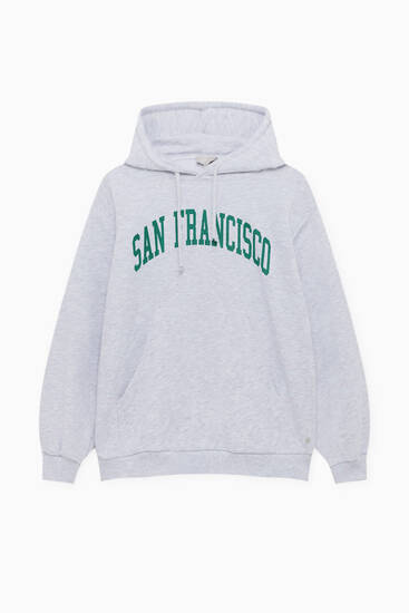 Sweatshirt universitária em cinzento San Francisco