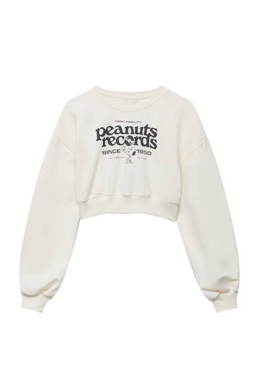 Cropped Peanuts™ sweatshirt
