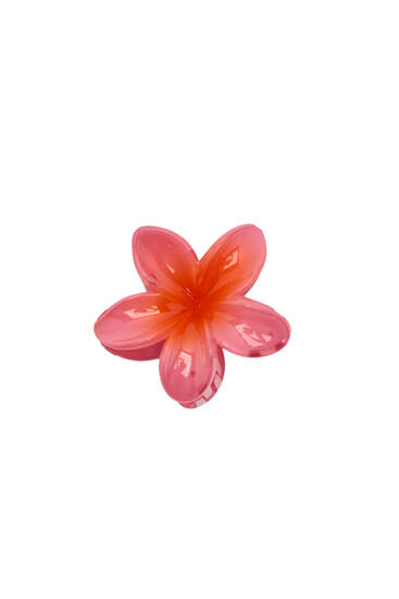 Hibiscus flower hair clip