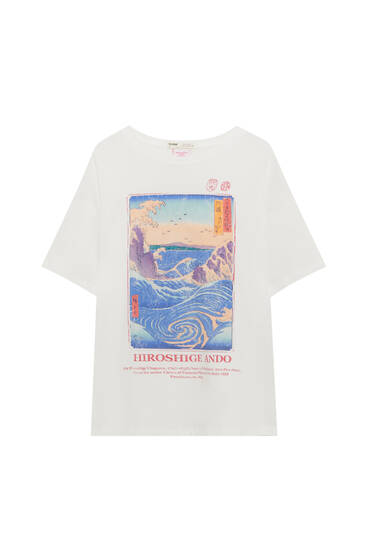 Kurzes Hiroshigue-T-Shirt