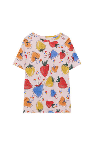 T-shirt with an all-over print