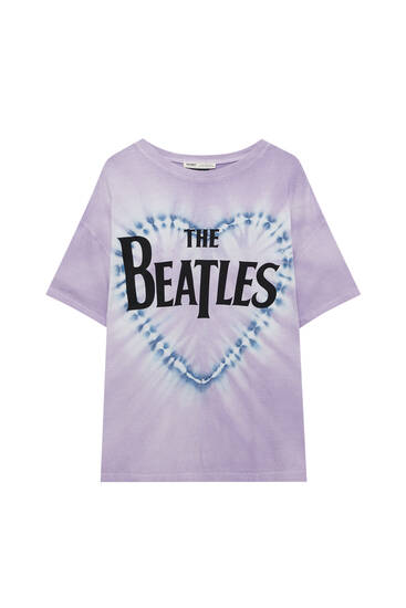 The Beatles batik desenli t-shirt