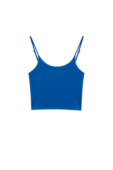 Crop top sans coutures - pull&bear