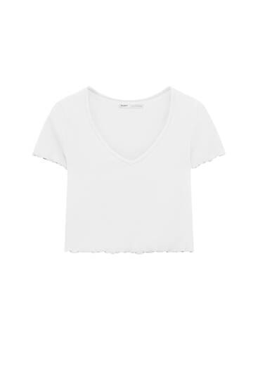 Simple Tricouri - Îmbrăcăminte - Femei - PULL&BEAR Romania / România