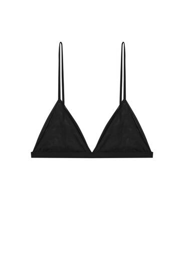 Triangle tulle bralette
