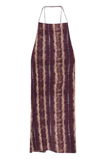 Rustykalna sukienka średniej długości