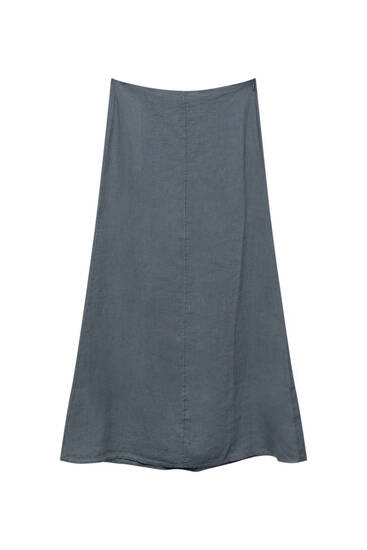 Long 100% linen skirt