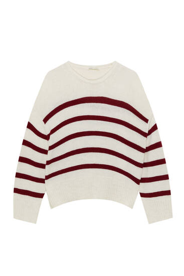 Oversize striped sweater