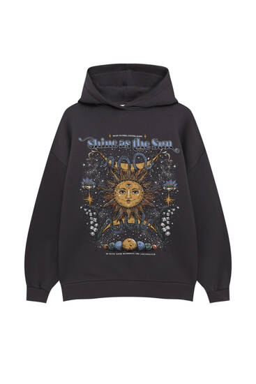 Fleece esoteric hoodie