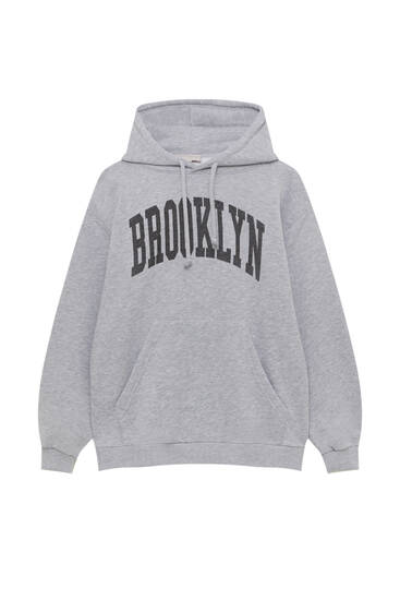 Grey Brooklyn hoodie