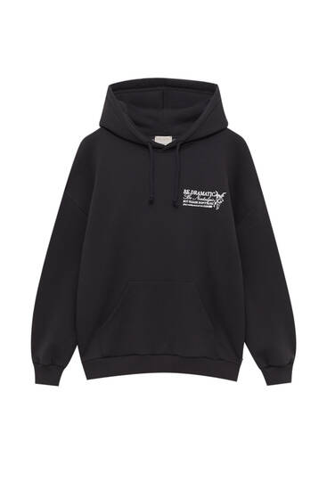 Oversize hoodie with back print