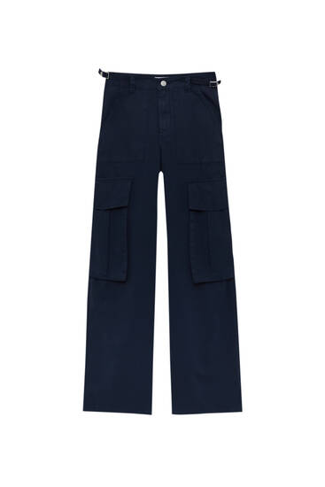 Adjustable maxi cargo trousers