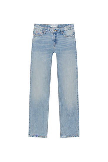 Slim-Jeans mit niedrigem Bund