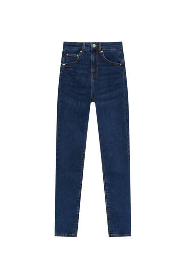 Push up mid-rise jeans