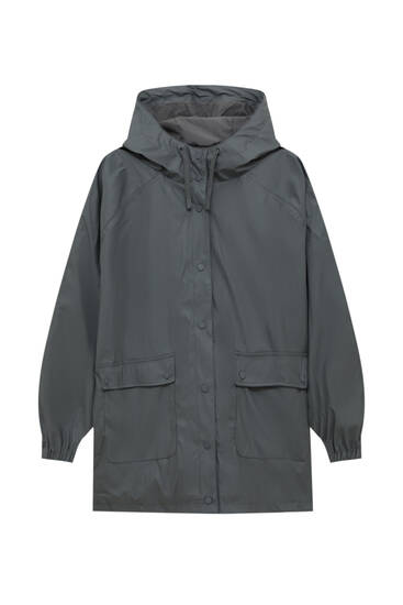 Raincoat with hood