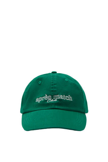 Faded green cap