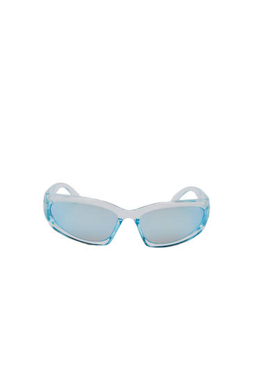 Holographic lens sunglasses