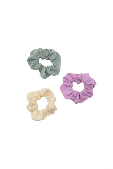 3-pack of fabric scrunchies