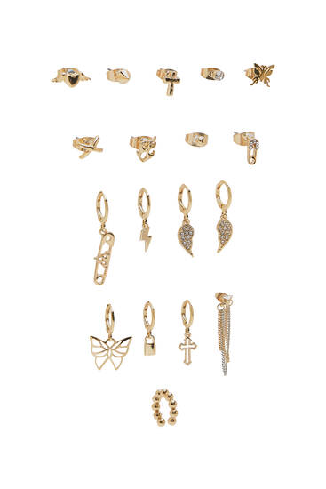 18-pack of earrings
