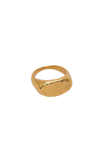 Gold-plated signet ring