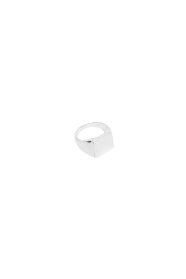 Silver-coloured signet ring - Limited Edition
