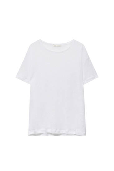Short sleeve linen T-shirt